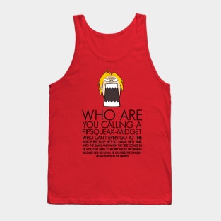 Edward Elric FullMetal Alchemist Tank Top